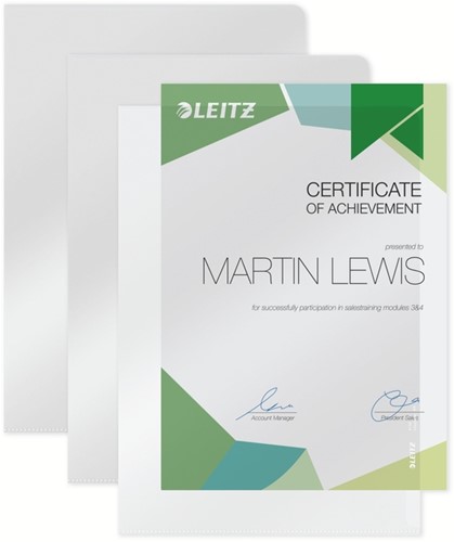 L-map Leitz Premium lasnaad PVC A4 transparant 100 Stuk-3