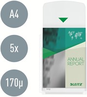 Harmonica showtas Leitz Premium met klep PVC A4 5 Stuk-5