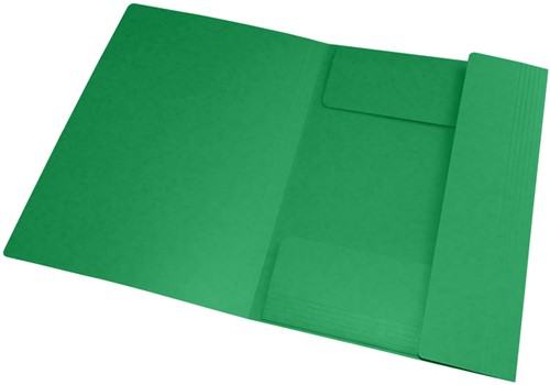 Elastomap Oxford Top File A4 3 kleppen 390gr groen 1 Stuk-2