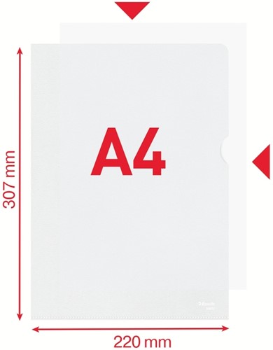 L-map Esselte standaard copy safe PP A4 tr 100 Stuk-7