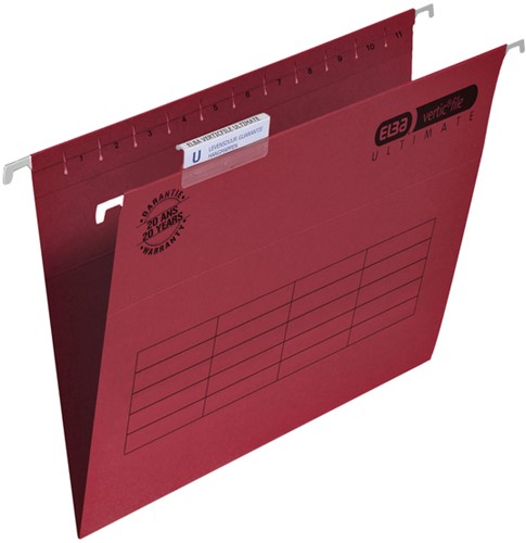 Hangmap Elba Verticfile Ultimate A4 V bodem rood 1 Stuk