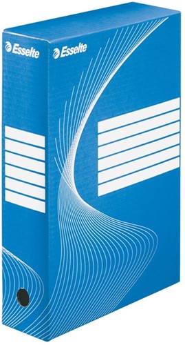 Archiefdoos Esselte Boxycolor 80mm 352x250mm blauw 1 Stuk