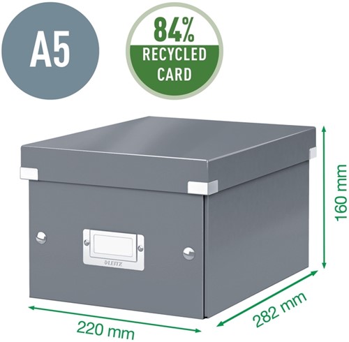 Opbergbox Leitz WOW Click Store 200x148x250mm zw 1 Stuk-2