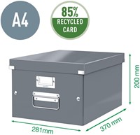 Opbergdoos Leitz WOW Click Store middel wit 1 Stuk-6