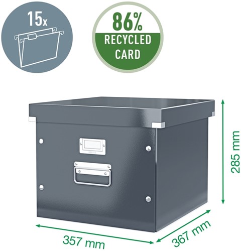 Hangmappenbox Leitz click store 357x285x367mm zw 1 Stuk-3