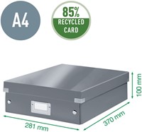 Opbergdoos Leitz Wow Click Store middel zwart 1 Stuk-1