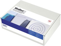 Draadrug GBC 10mm US 21rings A4 zilver 100 Stuk