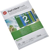 Lamineerhoes GBC A3 zelfklevend 2x75micron 25 Stuk