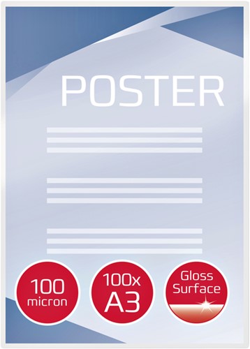 Lamineerhoes GBC A3 2x100micron 100 Stuk-2