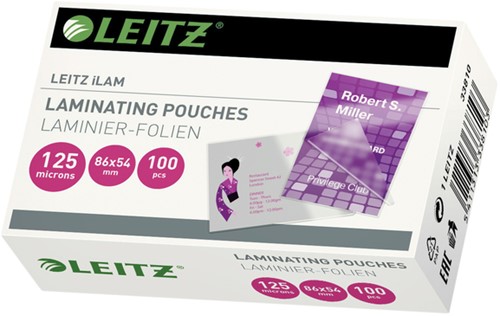 Lamineerhoes Leitz iLAM 54x86mm 2x125micron EVA 100 Stuk