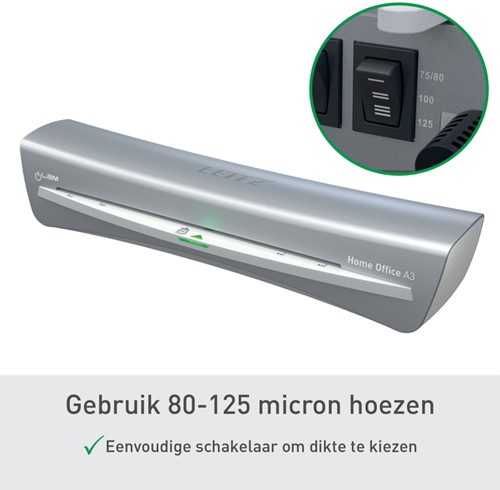 Lamineermachine Leitz iLAM Home Office A3 grijs 1 Stuk-6