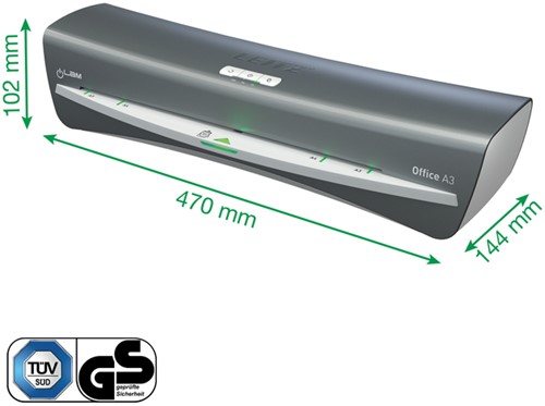 Lamineermachine Leitz iLAM Office A3 zilver 1 Stuk-8