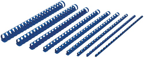 Bindrug GBC 6mm 21rings A4 blauw 100 Stuk-3