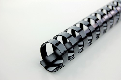 Bindrug GBC 12mm 21rings A4 zwart 100 Stuk-2