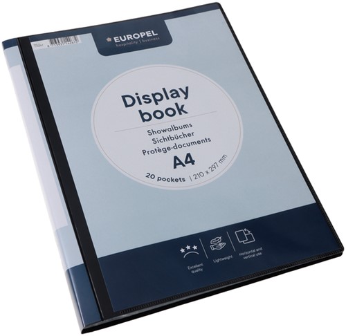 Showmap Europel Frontview A4 20 tassen antraciet 1 Stuk