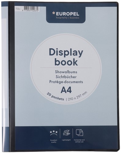 Showmap Europel Frontview A4 20 tassen antraciet 1 Stuk-2