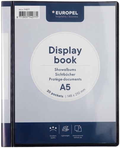 Showmap Europel Frontview A5 20 tassen antraciet 1 Stuk-2