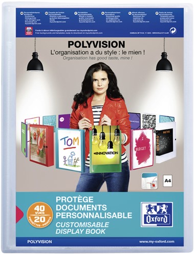 Showalbum Oxford Polyvision A4 20tas PP tr 1 Stuk