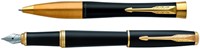 Balpen en vulpen Parker Urban GT M mat zwart 2 Stuk-2