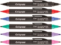 Kalligrafiepen Itoya CL10 1.5 en 3.0mm zwart 1 Stuk-2