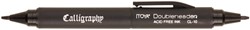 Kalligrafiepen Itoya CL10 1.5 en 3.0mm zwart 1 Stuk