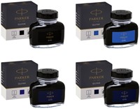 Vulpeninkt Parker Quink permanent 57ml zwart 57 Milliliter-2