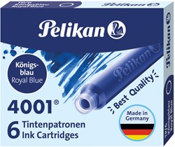 Inktpatroon Pelikan koningsblauw 6 Stuk