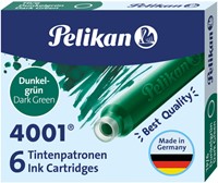 Inktpatroon Pelikan donkergroen 6 Stuk