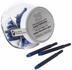 Inktpatroon  voor Lamy vulpen koningsblauw 25 Stuk
