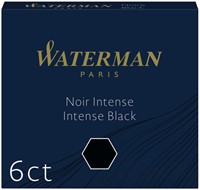 Inktpatroon Waterman internationaal zwart 6 Stuk