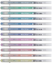 Gelschrijver Sakura Gelly Roll Stardust 12 kleuren 12 Stuk
