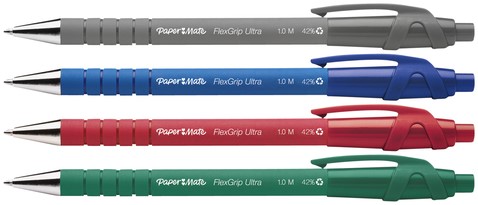 Balpen Papermate Flexgrip Ultra M zwart 1 Stuk-4