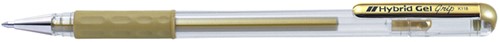 Gelschrijver Pentel K118 Grip M goud 1 Stuk