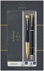 Balpen en vulpen Parker Urban GT M mat zwart 2 Stuk