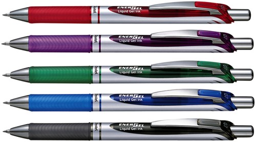 Gelschrijver Pentel BL77 Energel M rood 1 Stuk-4