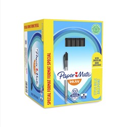 Balpen Papermate Inkjoy 100RT valuepack M zwart 100 Stuk