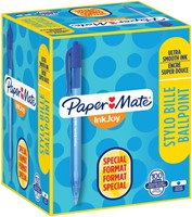 Balpen Papermate Inkjoy 100RT valuepack M blauw 100 Stuk-2