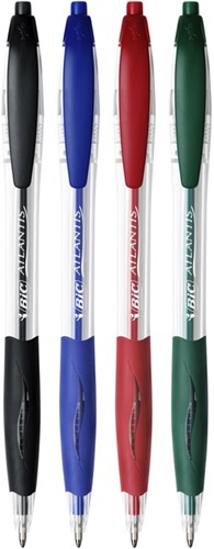 Balpen Bic Atlantis classic grip clic M blauw 1 Stuk-2