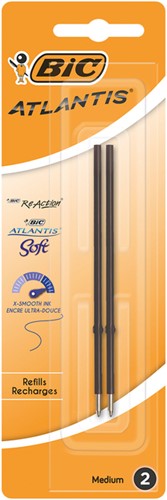 Balpenvulling Bic voor diverse balpennen M zwart 2 Stuk