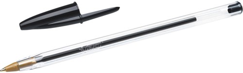 Balpen Bic Cristal M zwart 1 Stuk