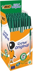 Balpen Bic Cristal M groen 1 Stuk