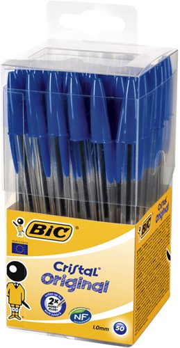 Balpen Bic Cristal M blauw 1 Stuk-3