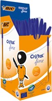 Balpen Bic Cristal F blauw 1 Stuk