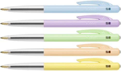 Balpen Bic M10 M pastel assorti 10 Stuk-2