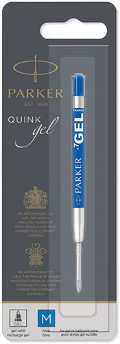 Gelschrijvervulling Parker Quink M blauw 1 Stuk