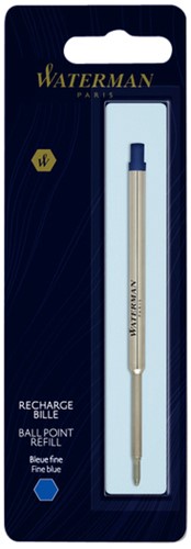 Balpenvulling Waterman F blauw 1 Stuk