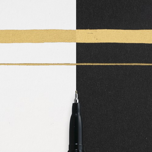 Viltstift Sakura Pentouch extra fijn goud 1 Stuk-3