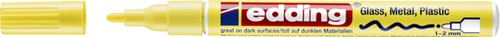Viltstift edding 751 lak rond 1-2mm pastel geel 1 Stuk