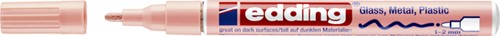 Viltstift edding 751 lak rond 1-2mm pastel roze 1 Stuk