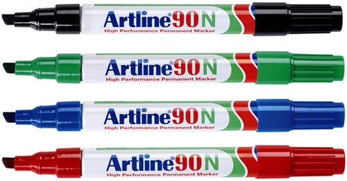 Viltstift Artline 90 schuin 2-5mm rood 1 Stuk-2